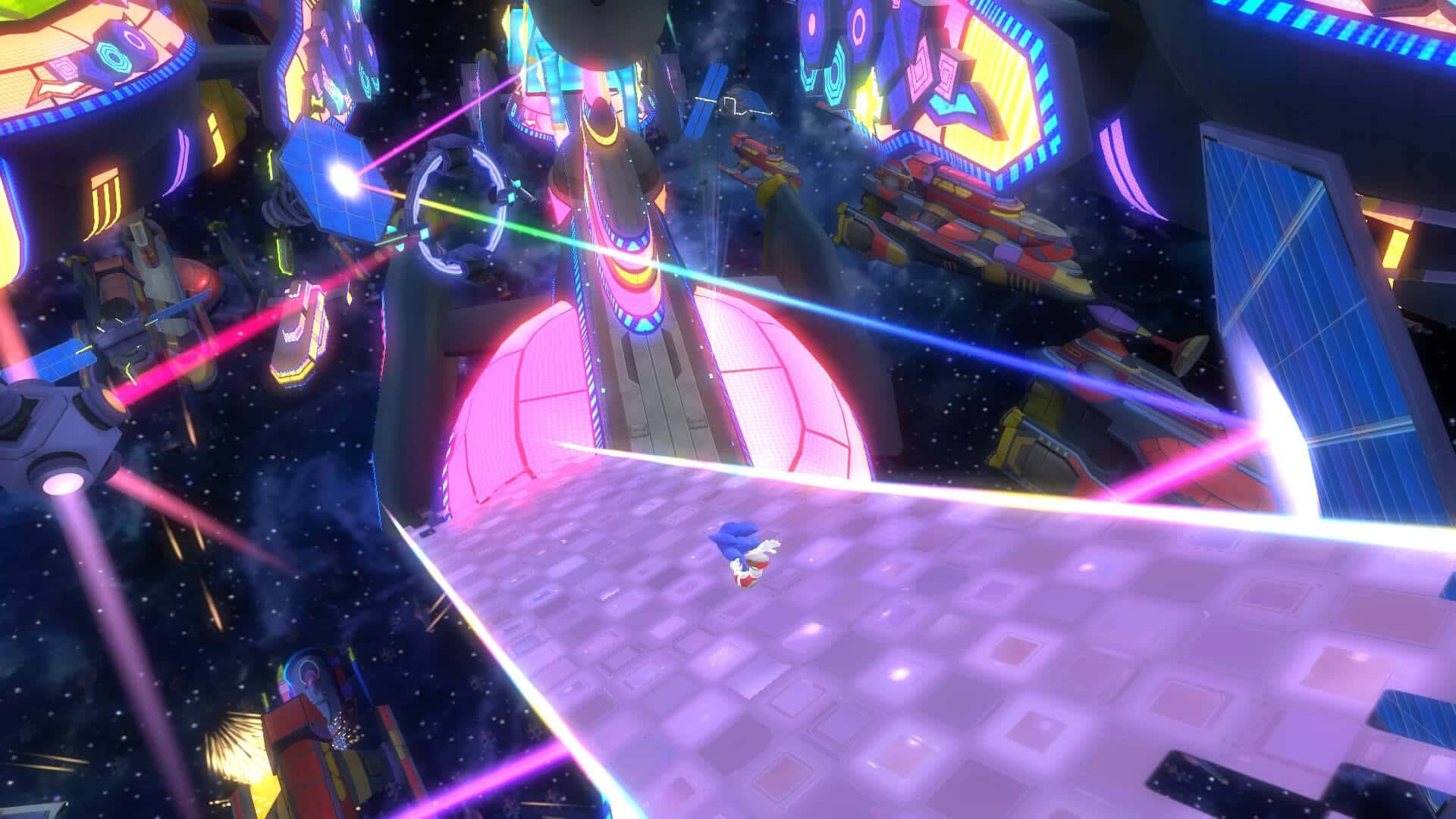 Sonicse Abre Paso Valientemente A Través De Sonic Colours. Fondo de pantalla