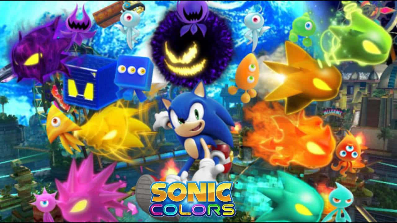 Frigiv Magten af Farver med Sonic Colors. Wallpaper