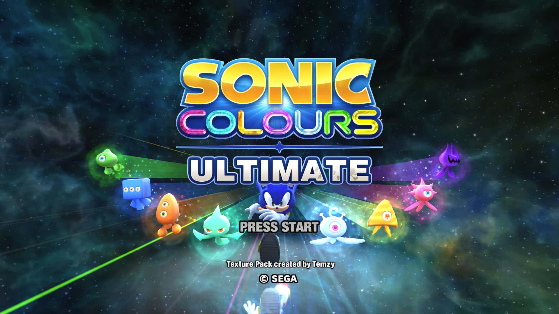 Sonic Colors Ultimate With Aliens Wallpaper