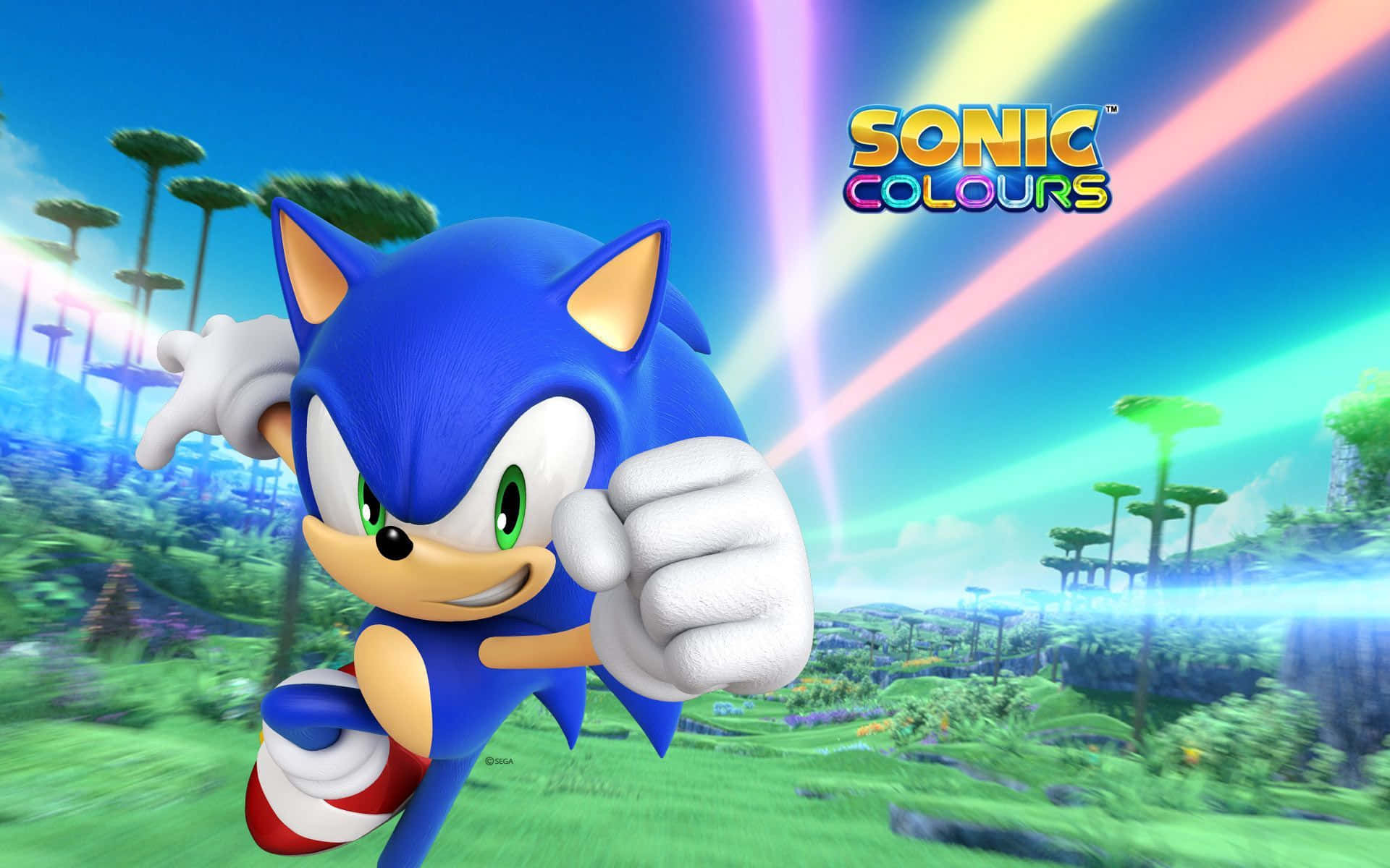 Sonic frigør sine indre farvekræfter! Wallpaper