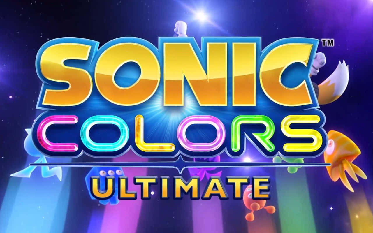 Sonic Colors With Colorful Rays Wallpaper