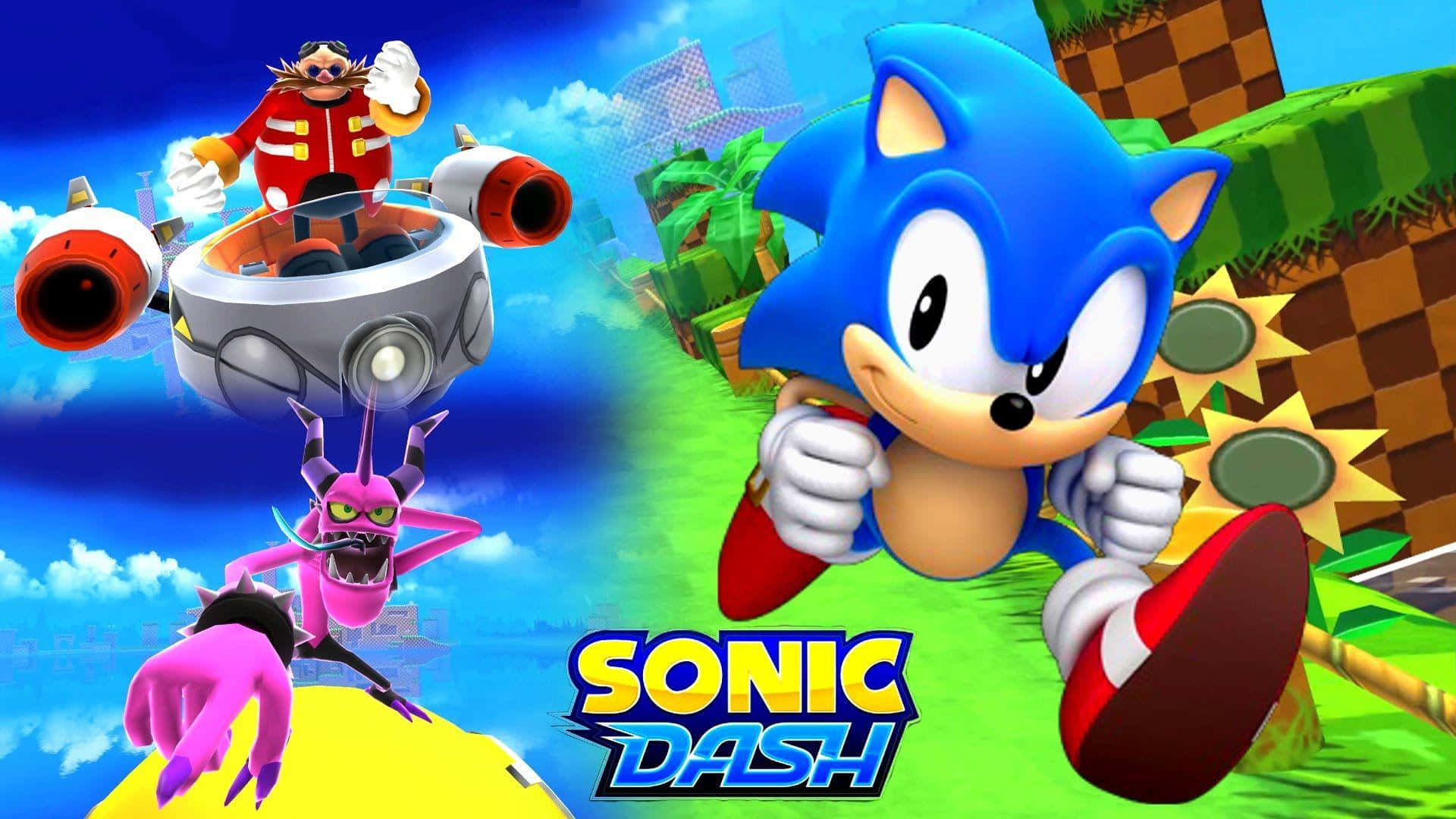 Sonic Dash - Speeding through astounding adventures Wallpaper