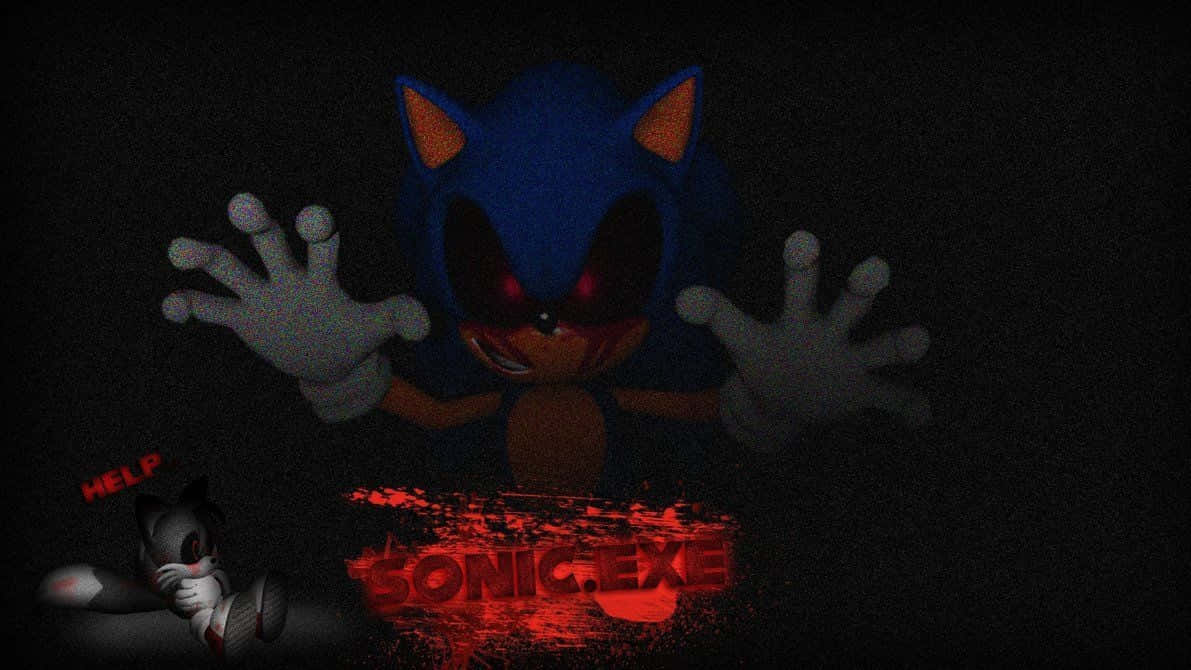 Sonic Exe - En uhyggelig drejning på et gaming ikon Wallpaper