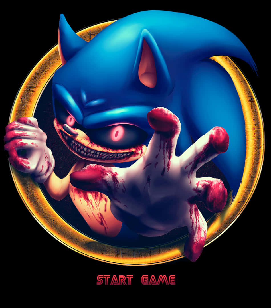 Download Sonic Exe Black Background Wallpaper, Wallpapers.com in 2023