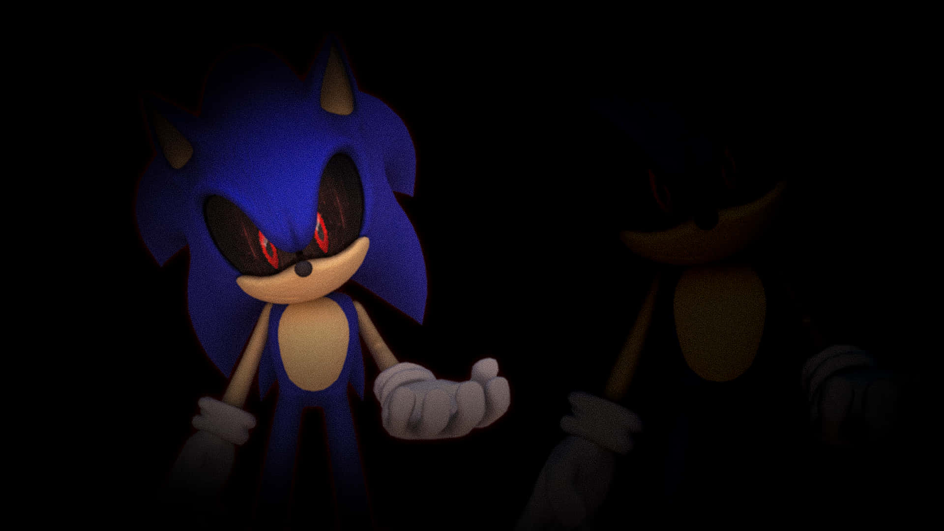 Bliv med i sjov, som Sonic leder efter sine venner i det uhyggelige skov! Wallpaper