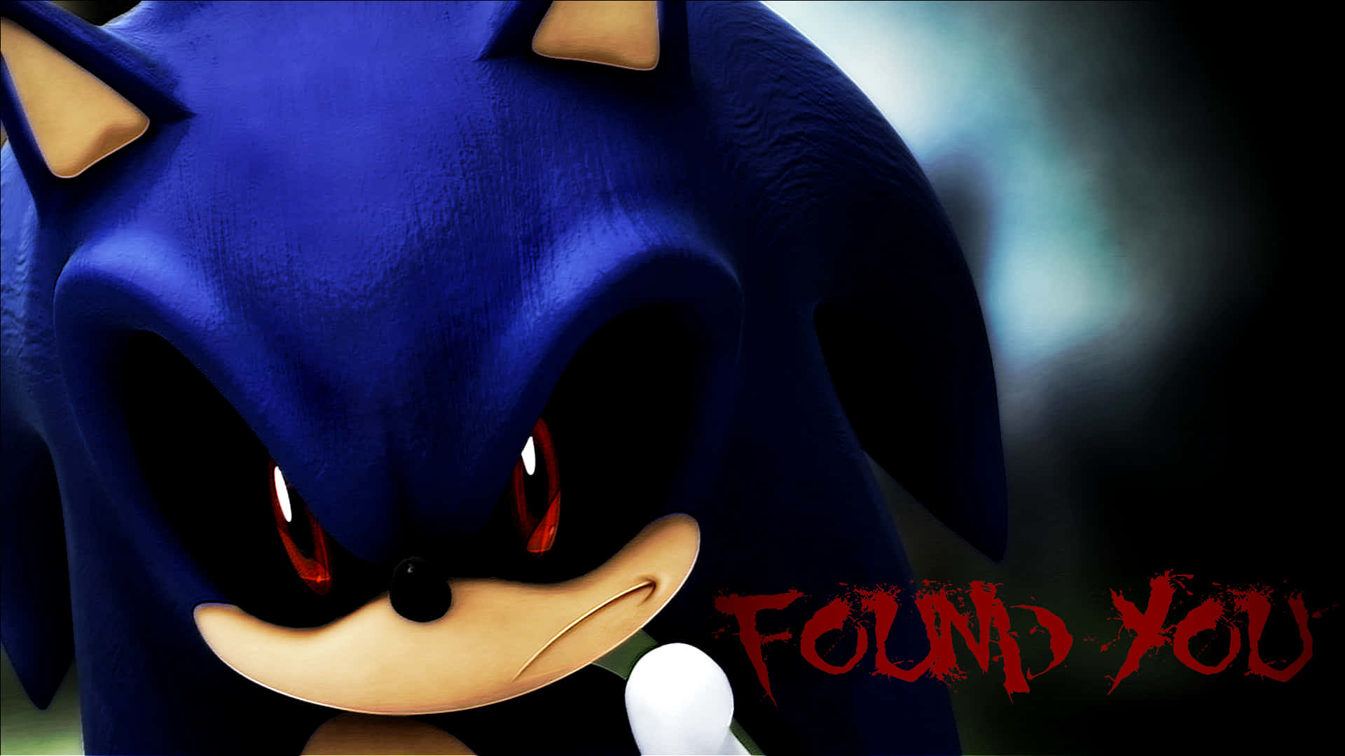 Evil Sonic Exe viser sin ondsindede side på denne tapet Wallpaper