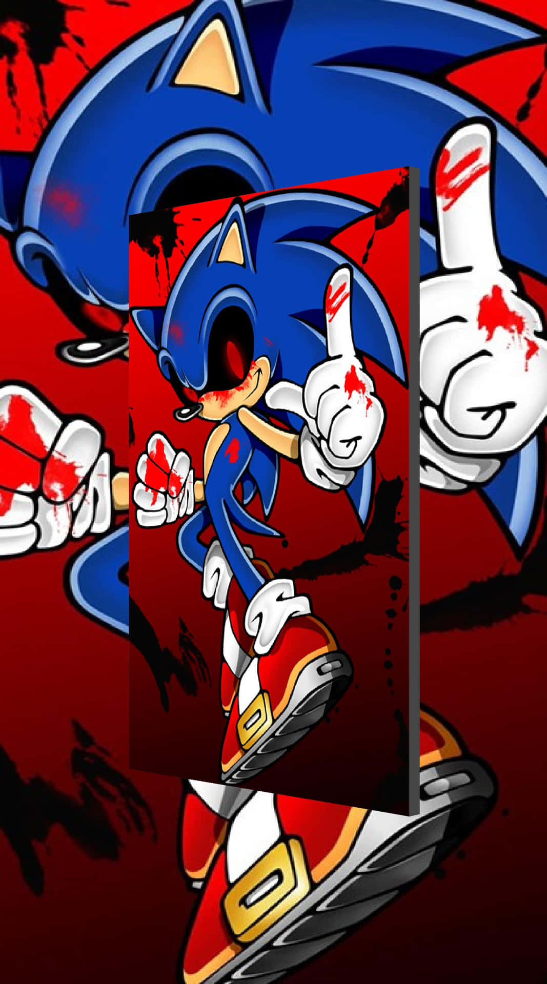 Sonic Exe in All His Glory Wallpaper