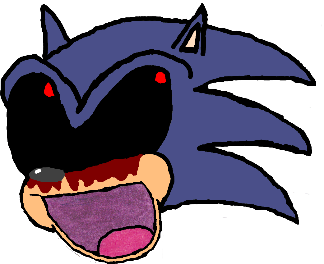 Sonic Exe_ Creepy Fan Art.png PNG