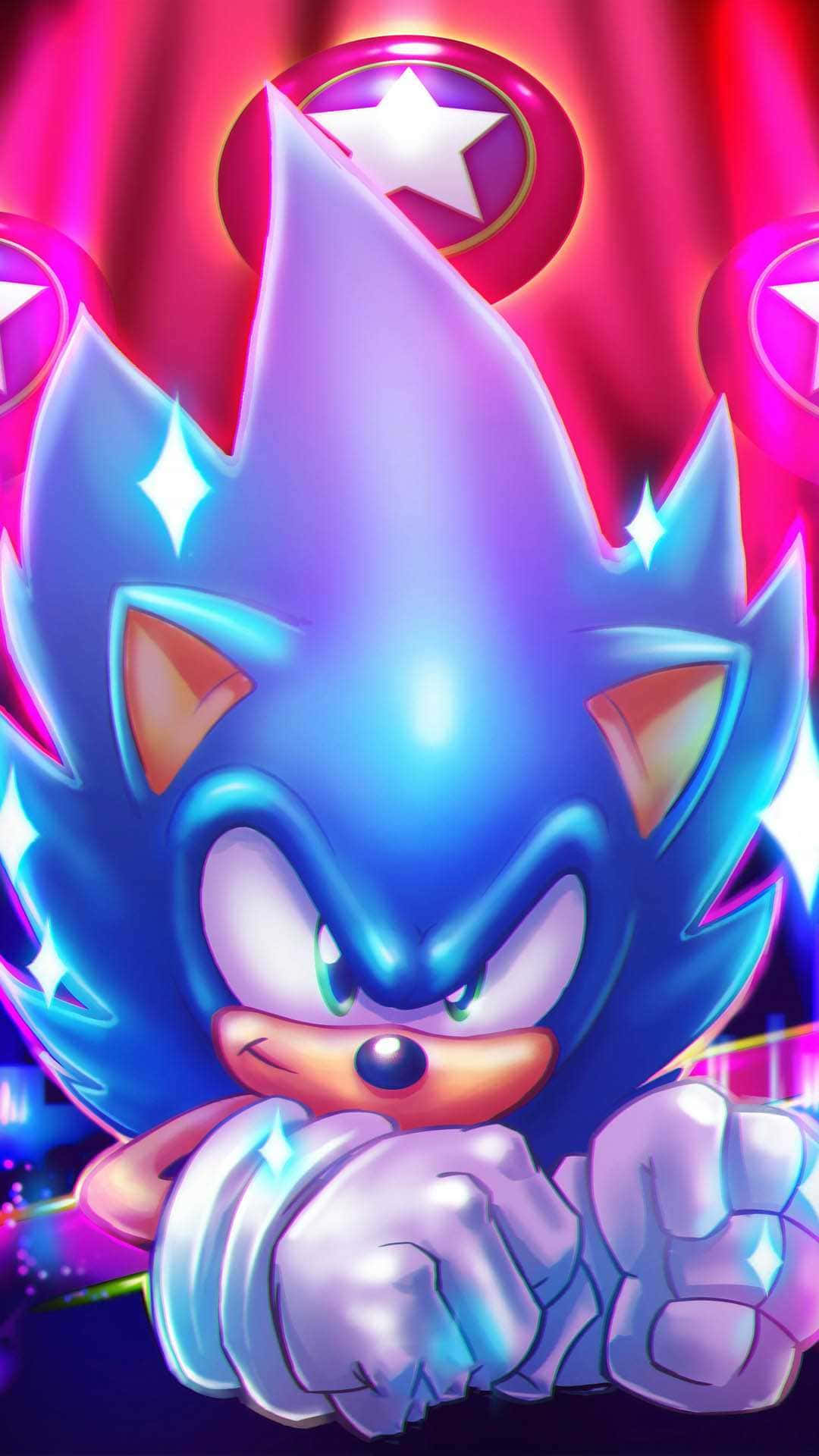 Sonic and Friends in Colorful Dimension Wallpaper