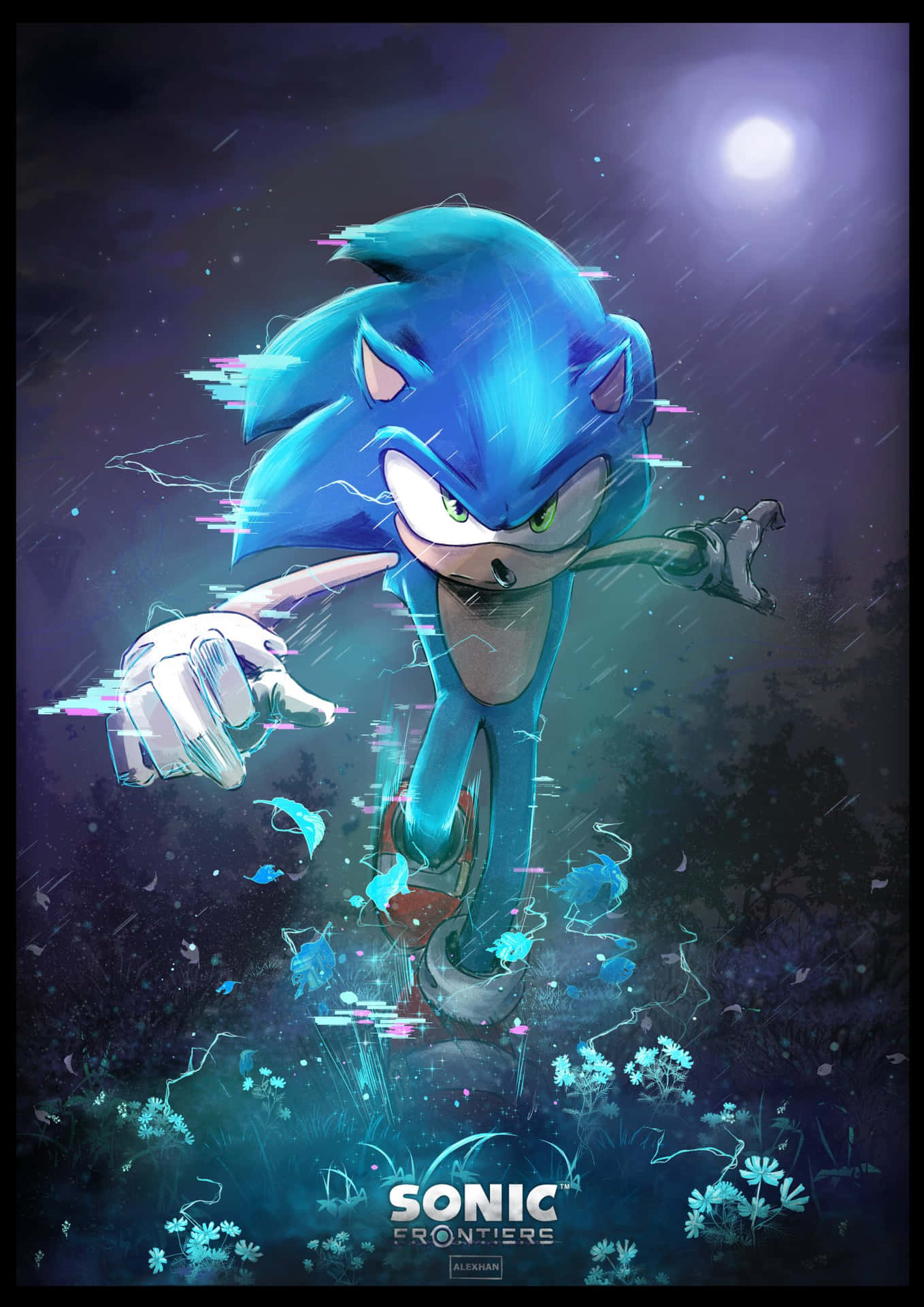 Sonic the Hedgehog Fan Art: A Colorful Dreamworld Wallpaper