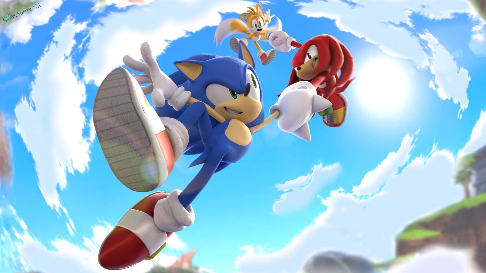 Artede Los Fans De Sonic: Mostrando El Verdadero Poder De Sonic Fondo de pantalla