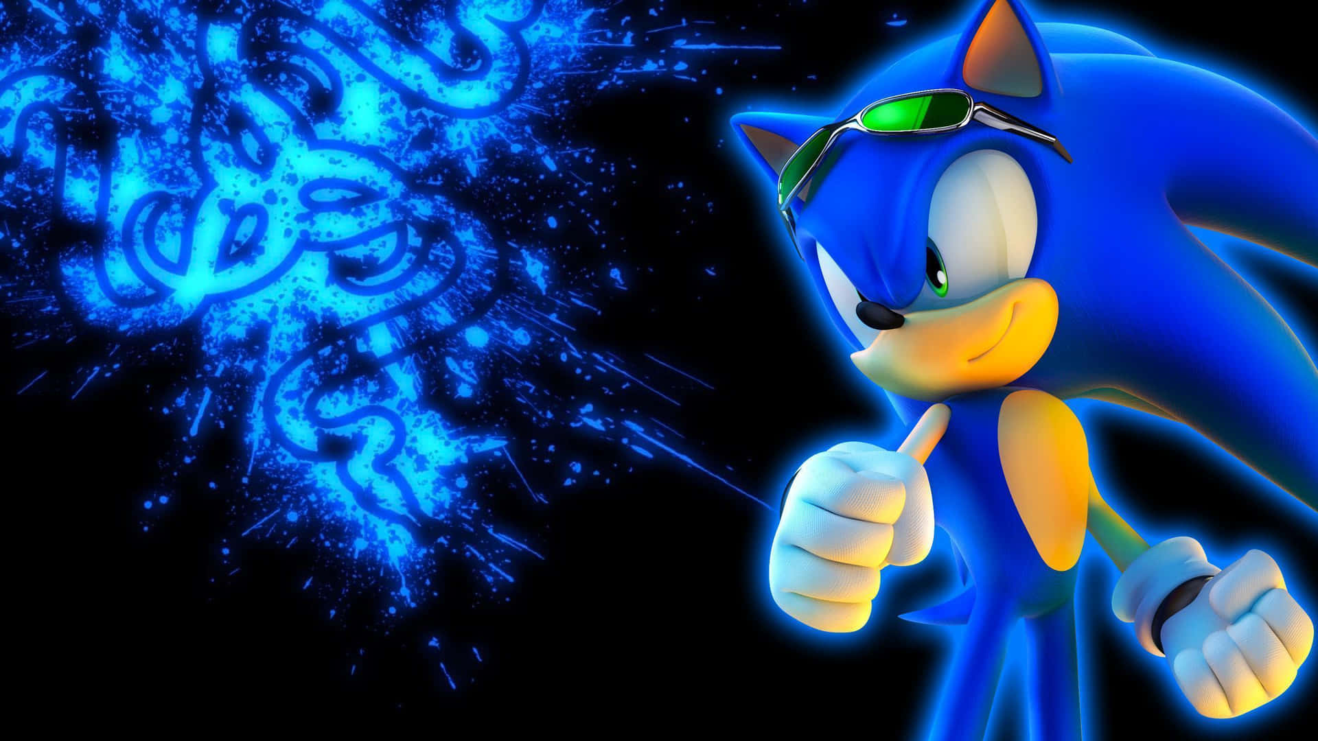 Sonic the Hedgehog: A Speedy Adventure in Fan Art Wallpaper