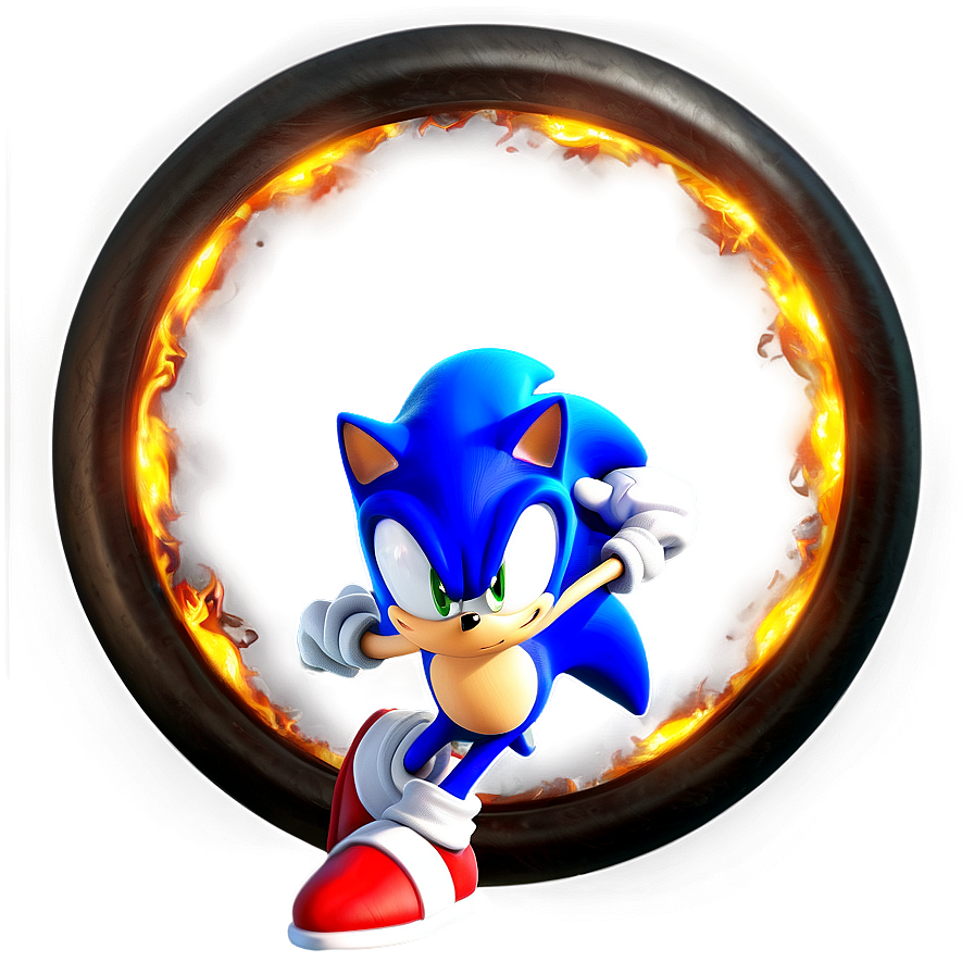 Download Sonic Fire Ring Jump Png 04292024 | Wallpapers.com