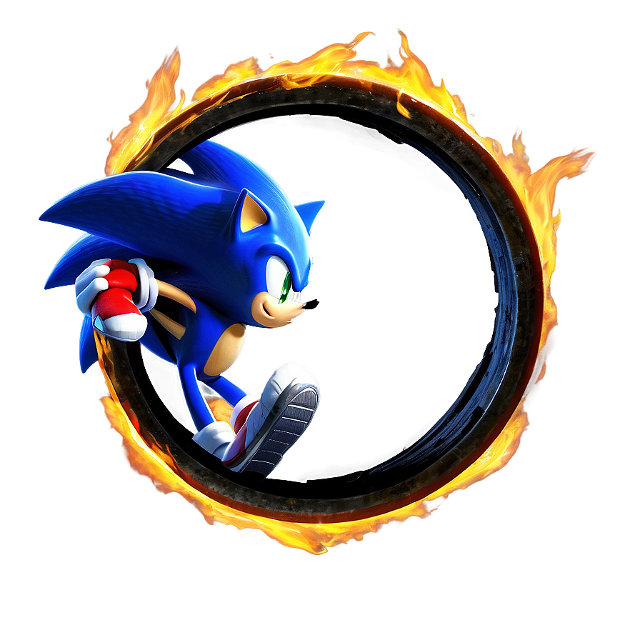 Download Sonic Fire Ring Jump Png 04292024 | Wallpapers.com