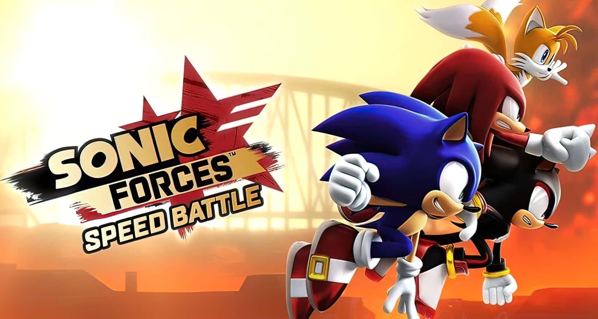 Sonic Forces Speed Battle in High-Resolution Wallpaper Wallpaper