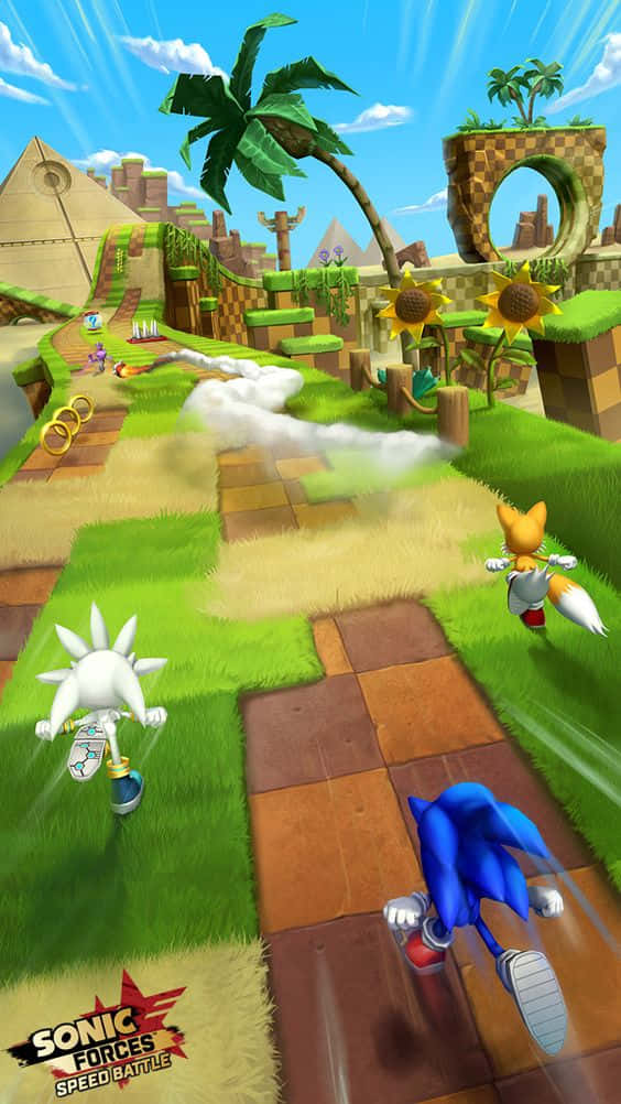 Sonic Forces Speed Battle Action Scene Wallpaper