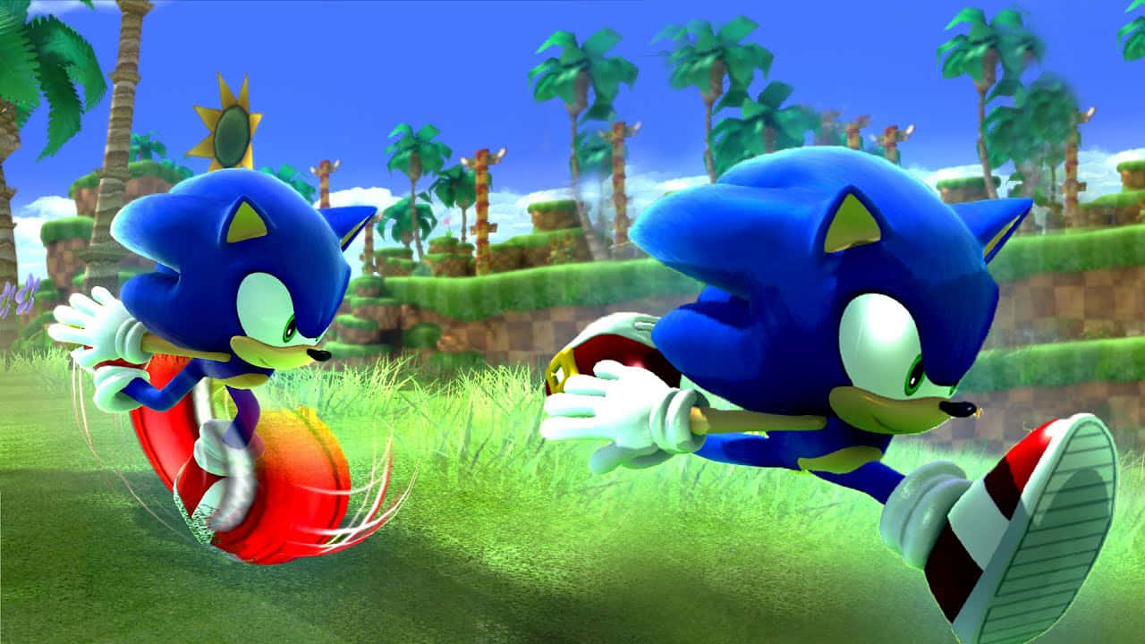 Sonic Generations Klassinen Moderni Kilpailu Taustakuva