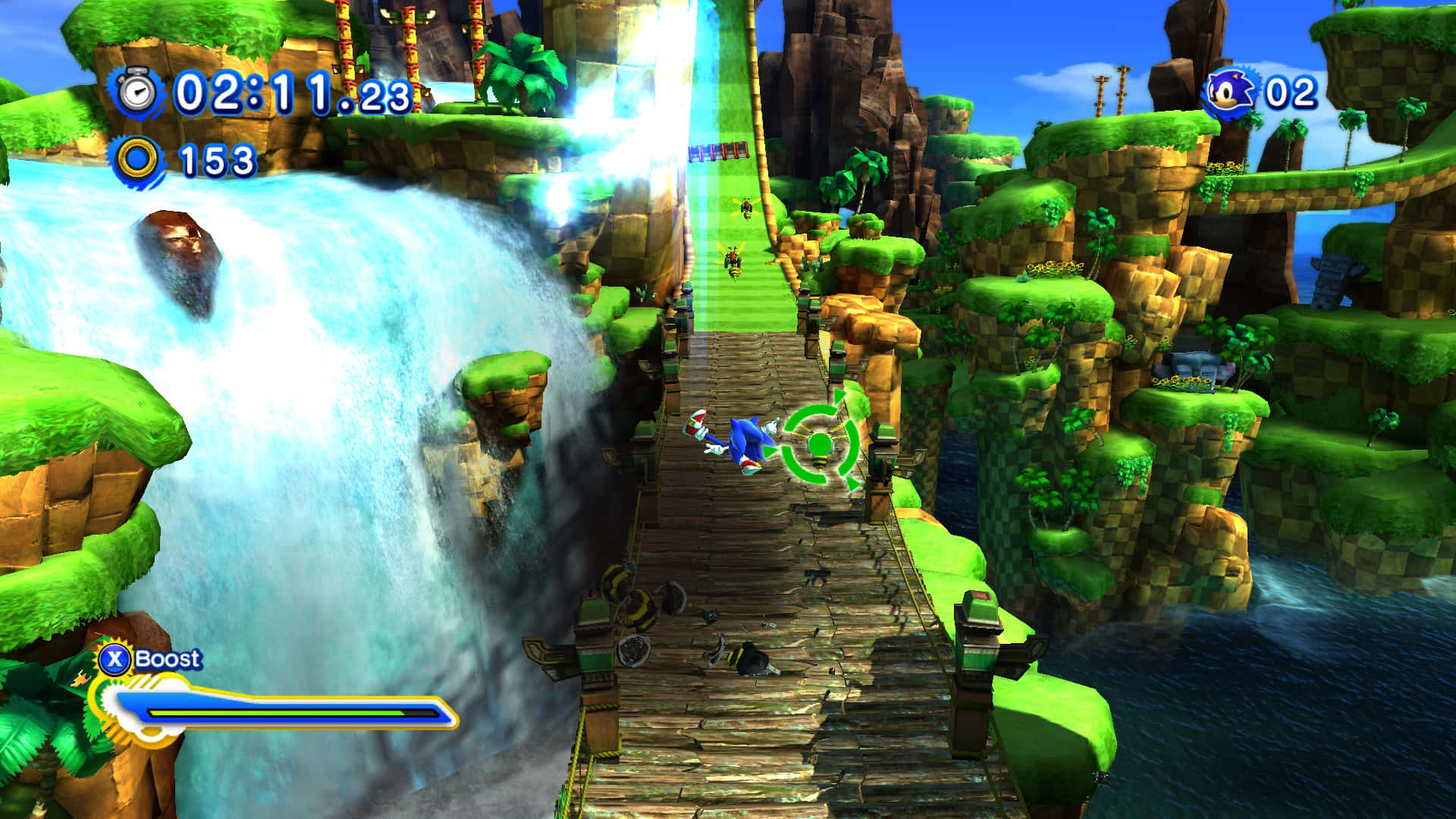 Sonic Generations Groene Heuvel Zone Actie Achtergrond