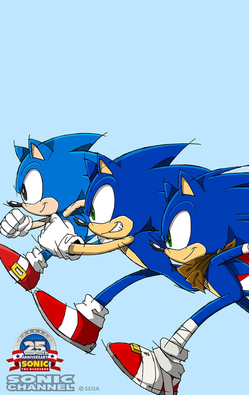 Download Sonic Generations Trio Running Wallpaper | Wallpapers.com