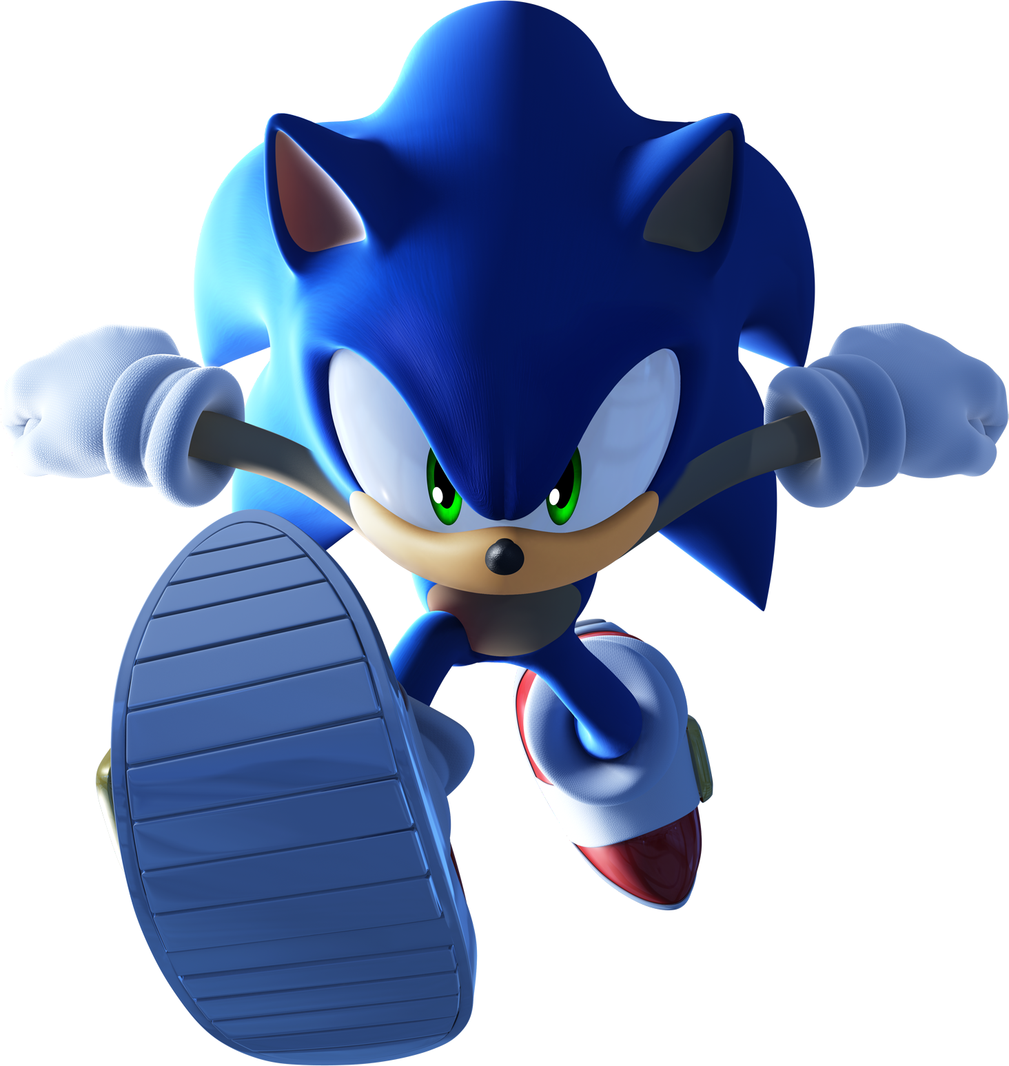Sonic Hedgehog Action Pose.png PNG
