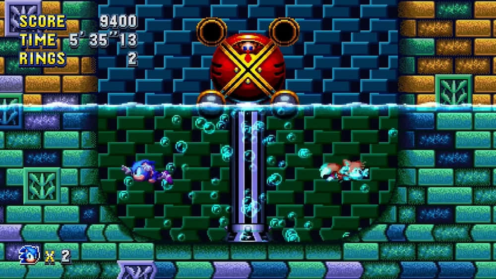 Sonic the Hedgehog exploring the thrilling Hydrocity Zone Wallpaper