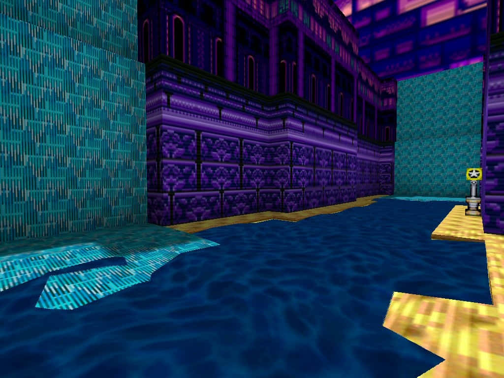 Sonic the Hedgehog exploring the Hydrocity Zone Wallpaper