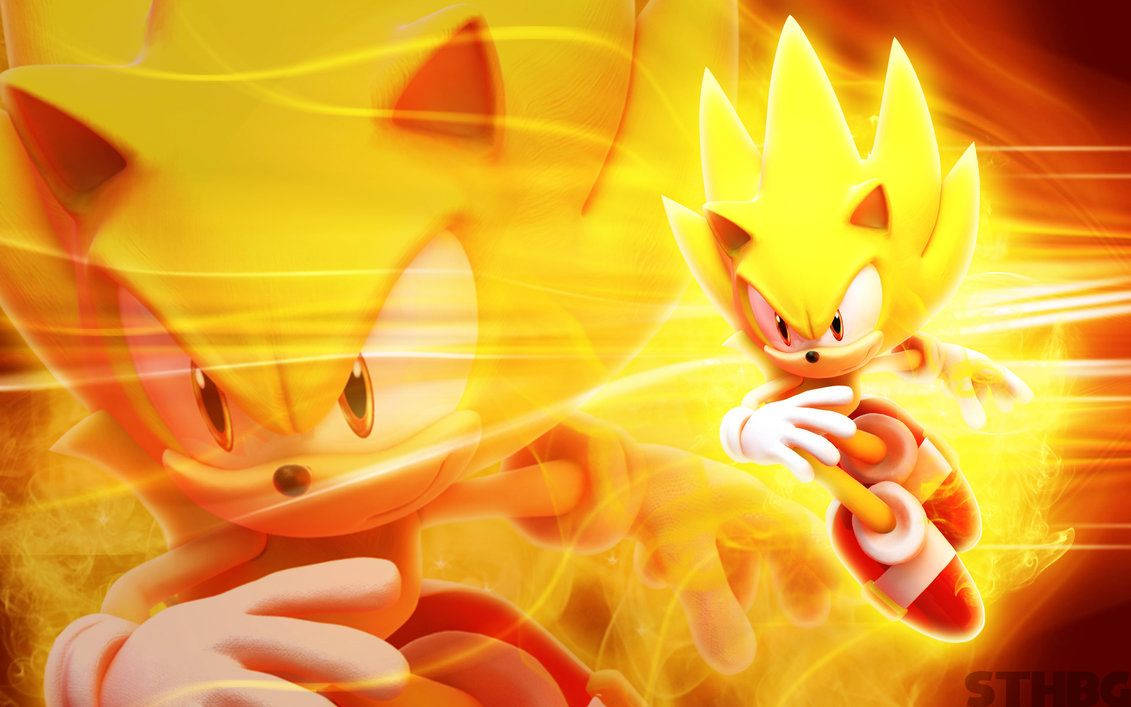 Sonic in a Flash! Wallpaper
