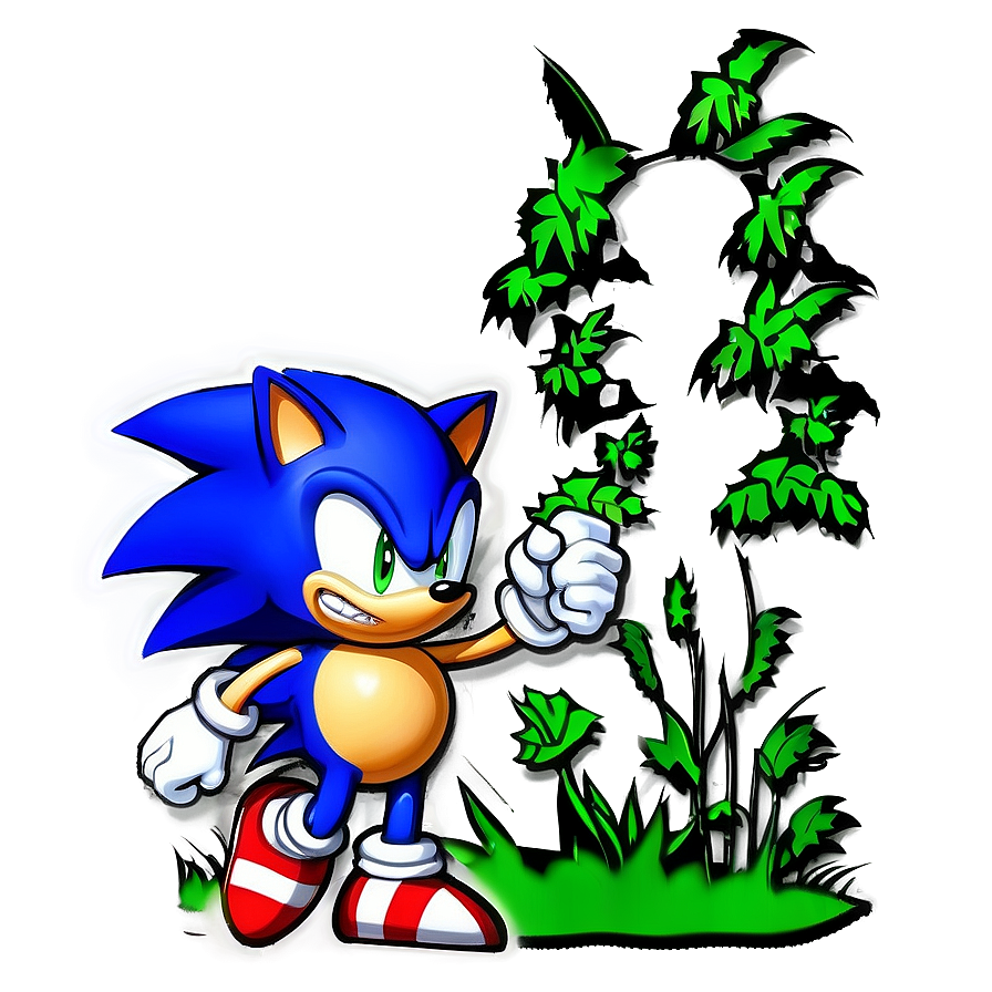 Sonic In Green Hill Zone Png Ynf76 PNG