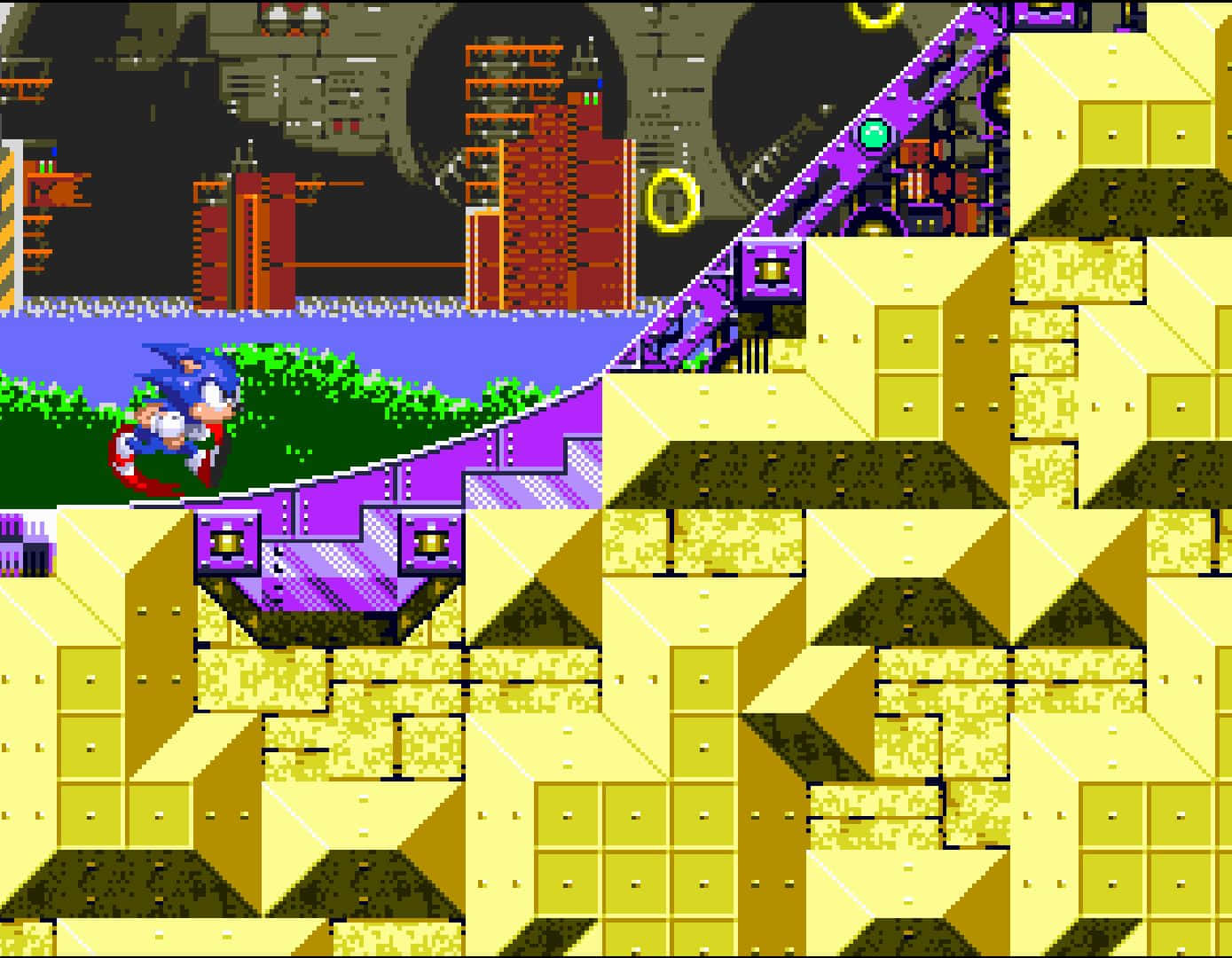 Sonic Launch Base Zone Gameplay Achtergrond