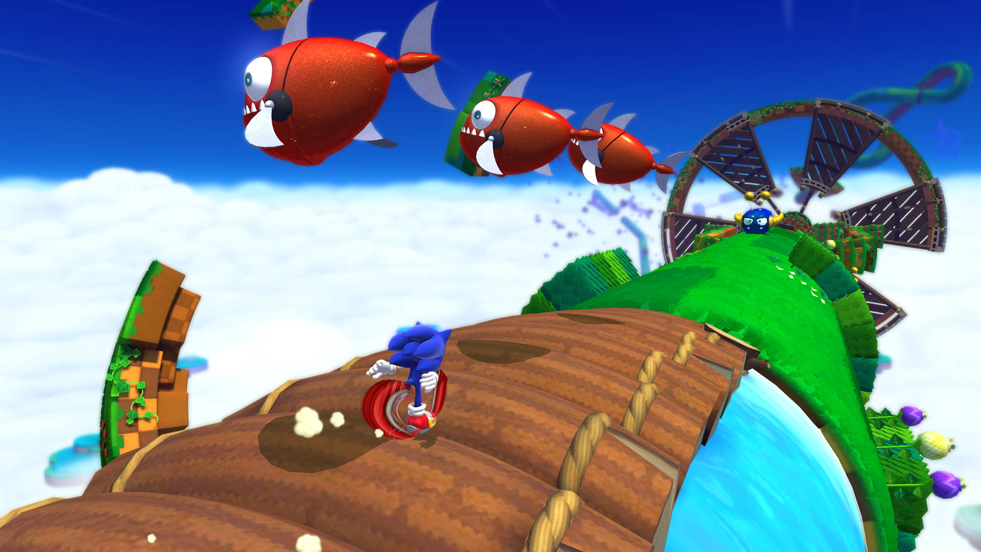 Sonic Lost World Above The Clouds Wallpaper