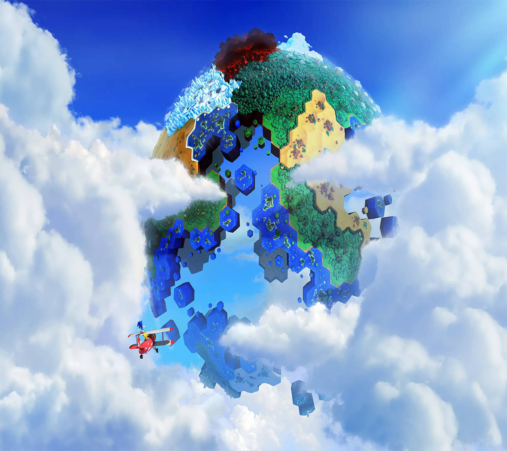 Sonic Lost World In The Clouds Wallpaper