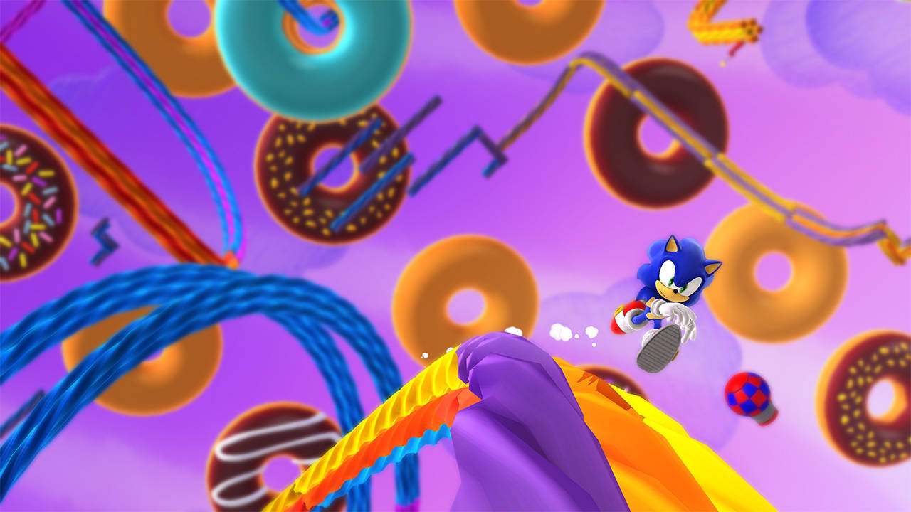 Sonic Lost World Purple Doughnuts Wallpaper