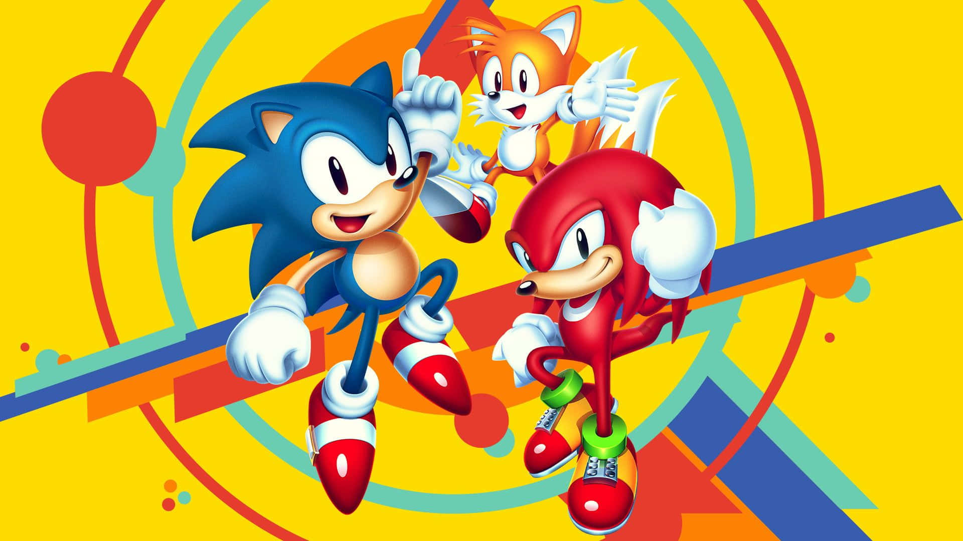 Sonicmania: Ein Sonic-abenteuer Mit Sonic, Tails Und Knuckles Wallpaper