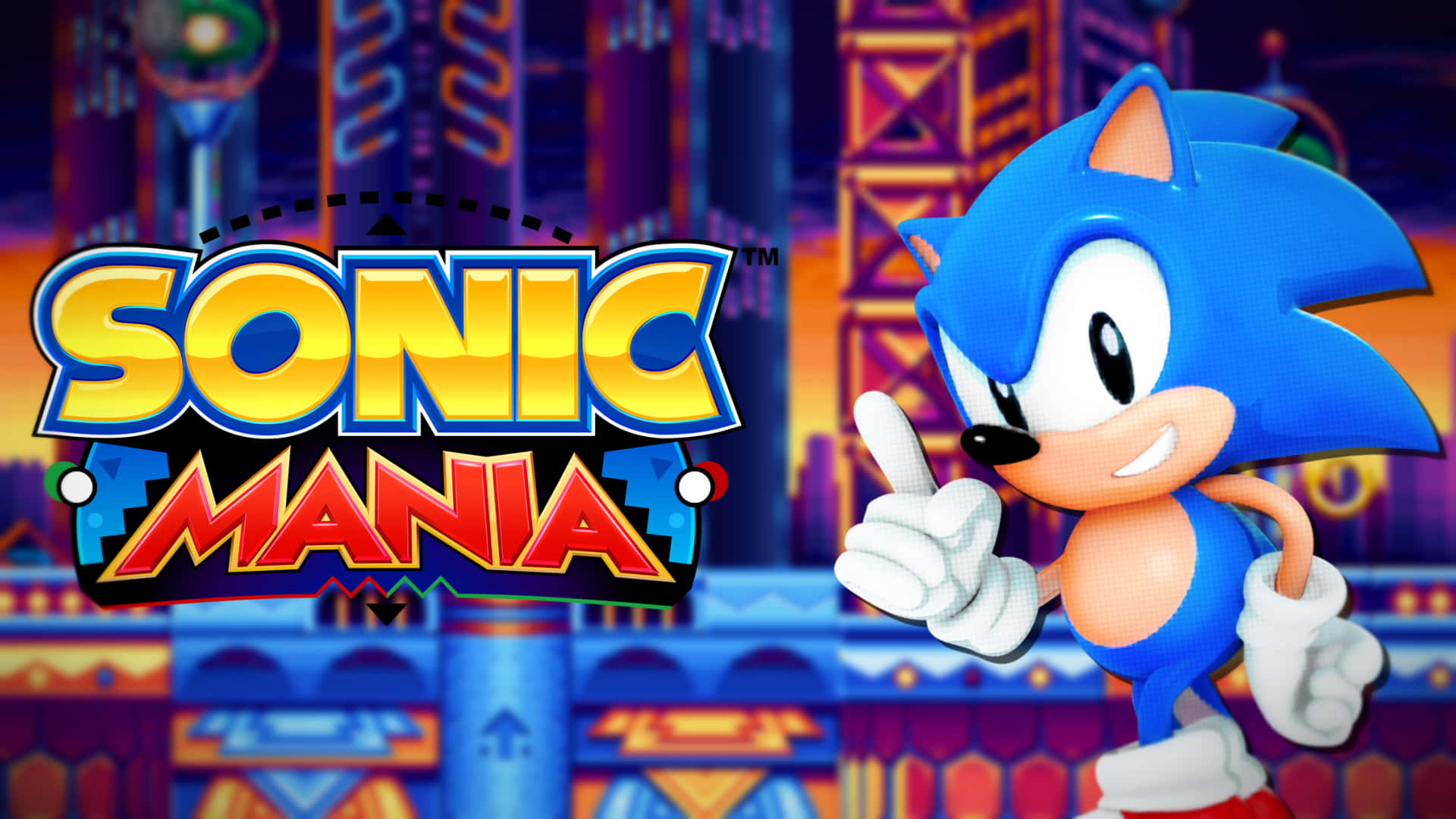 ¡sientela Adrenalina En Sonic Mania! Fondo de pantalla