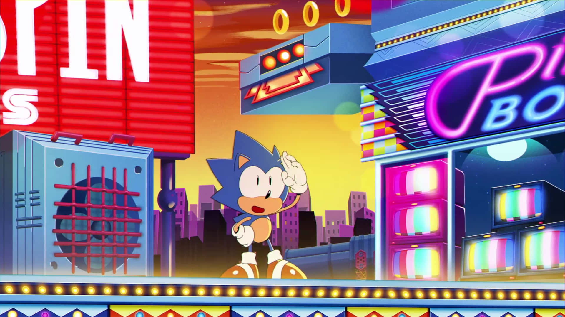 Sonic the Hedgehog in Sonic Mania Wallpaper