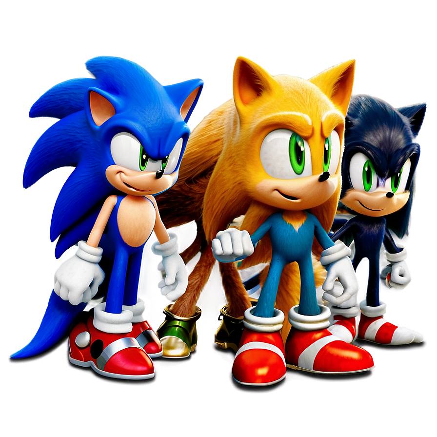 Sonic Movie Characters Png Lfq PNG