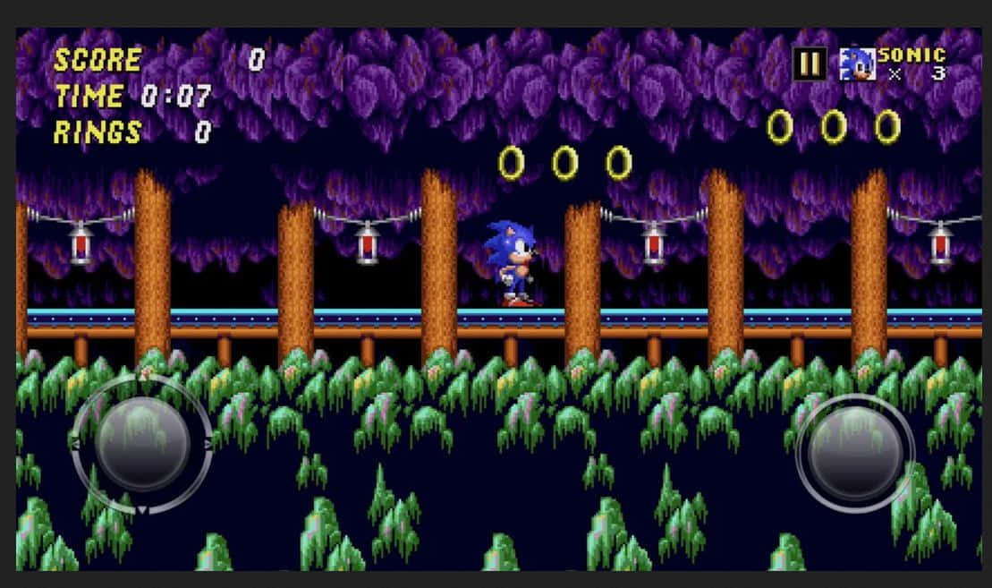 Sonic exploring the mesmerizing Mystic Cave Zone Wallpaper