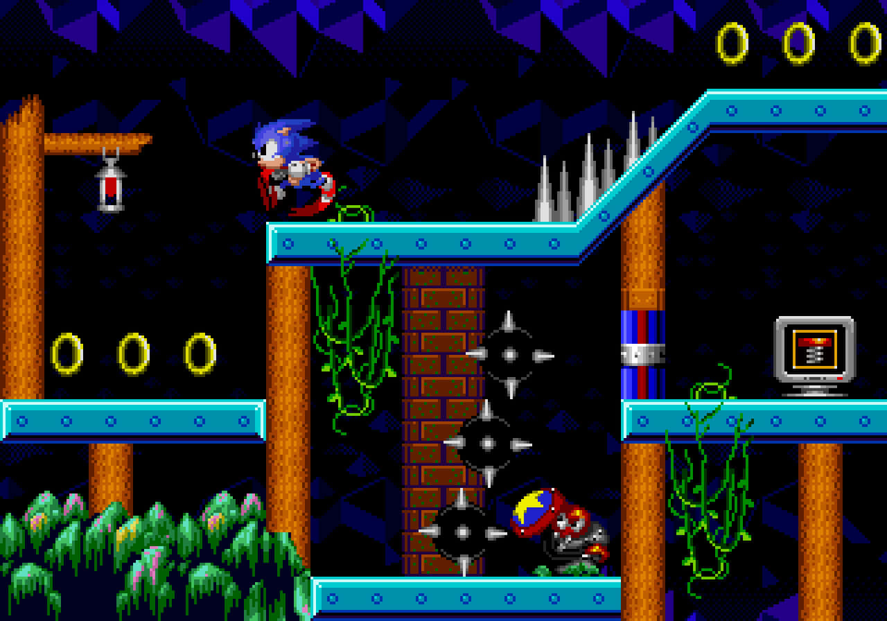 Sonic Mystieke Grot Zone Gameplay Achtergrond