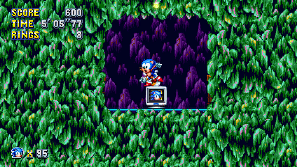 Sonic Mystieke Grot Zone Screenshot Achtergrond