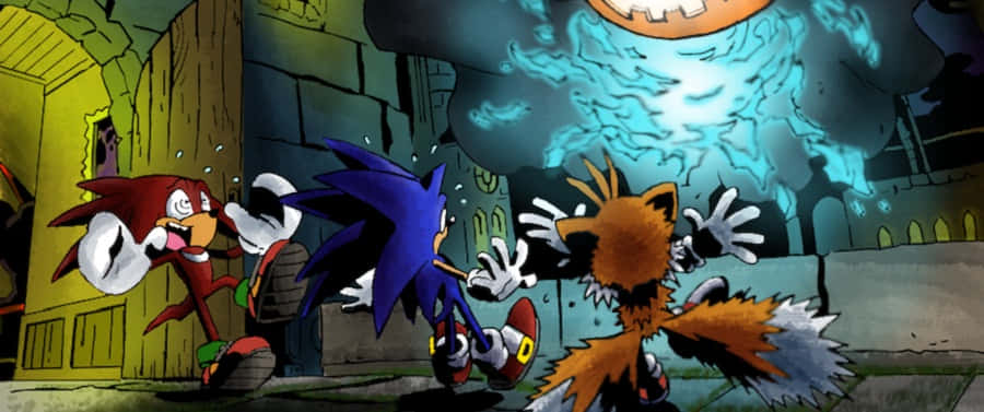 Sonic and Friends Exploring the Mystic Mansion Wallpaper