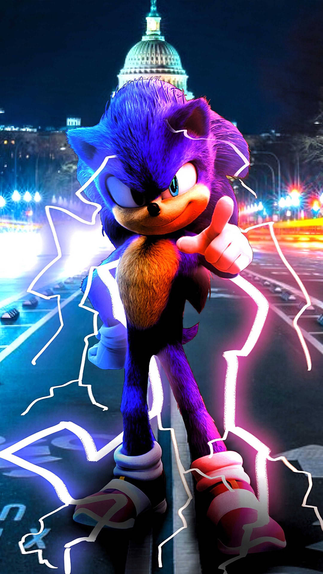 Sonic_ Nighttime_ Capitol_ Adventure Wallpaper
