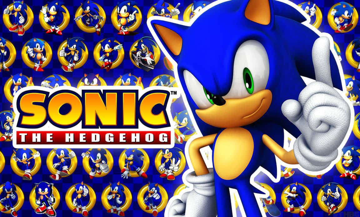 Sonic the Hedgehog 1 Title Screen Cross Stitch (Instant Download