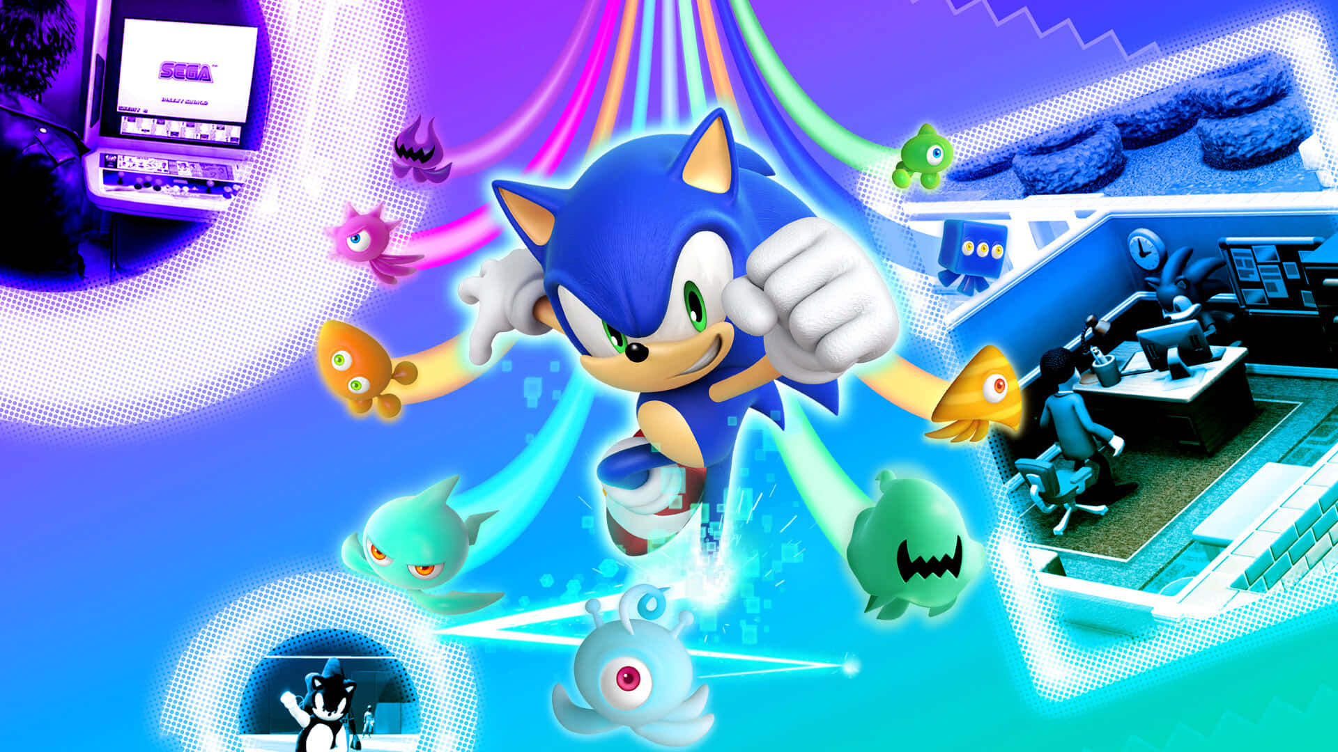 Sonic Adventure in Planet Wisp Wallpaper