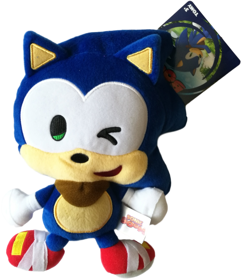 Sonic Plush Toy Winking PNG