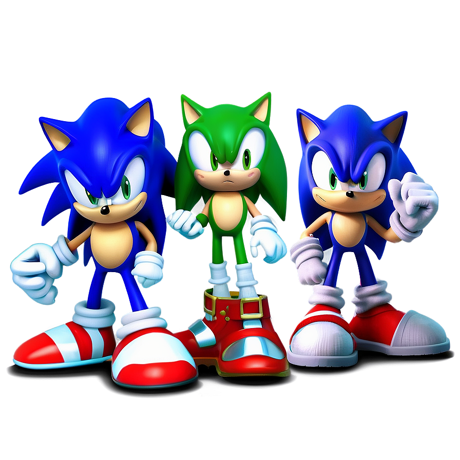 Sonic Series Characters Png 06132024 PNG