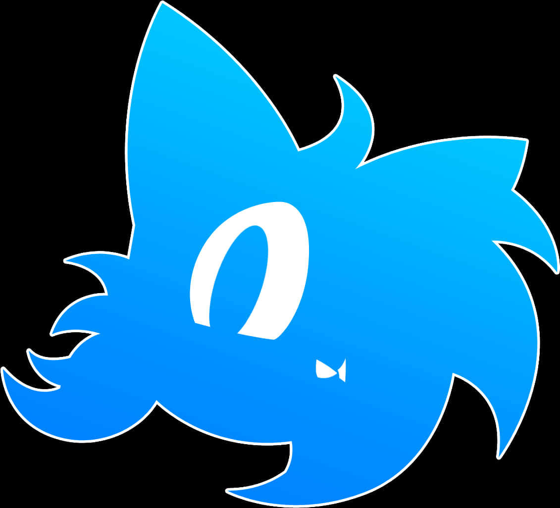 Sonic Silhouette Logo PNG