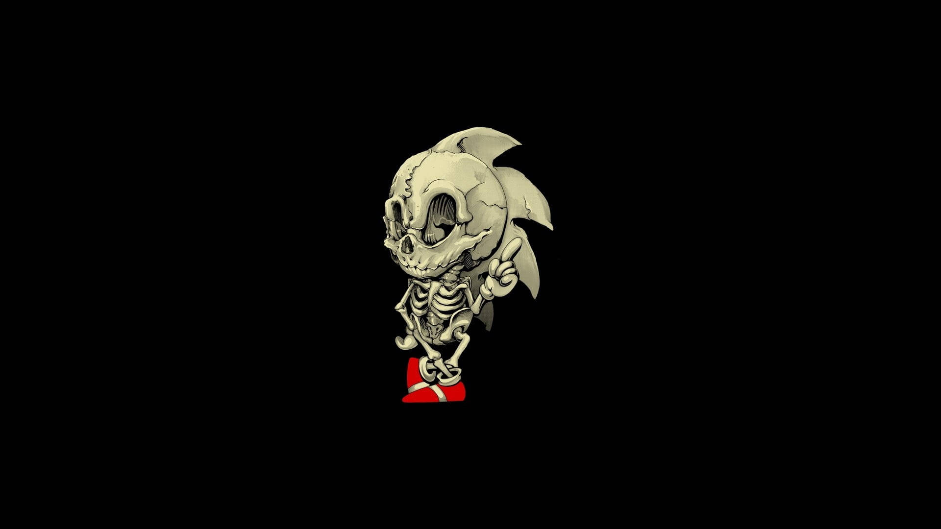 Sonic Skeleton Desktop Wallpaper