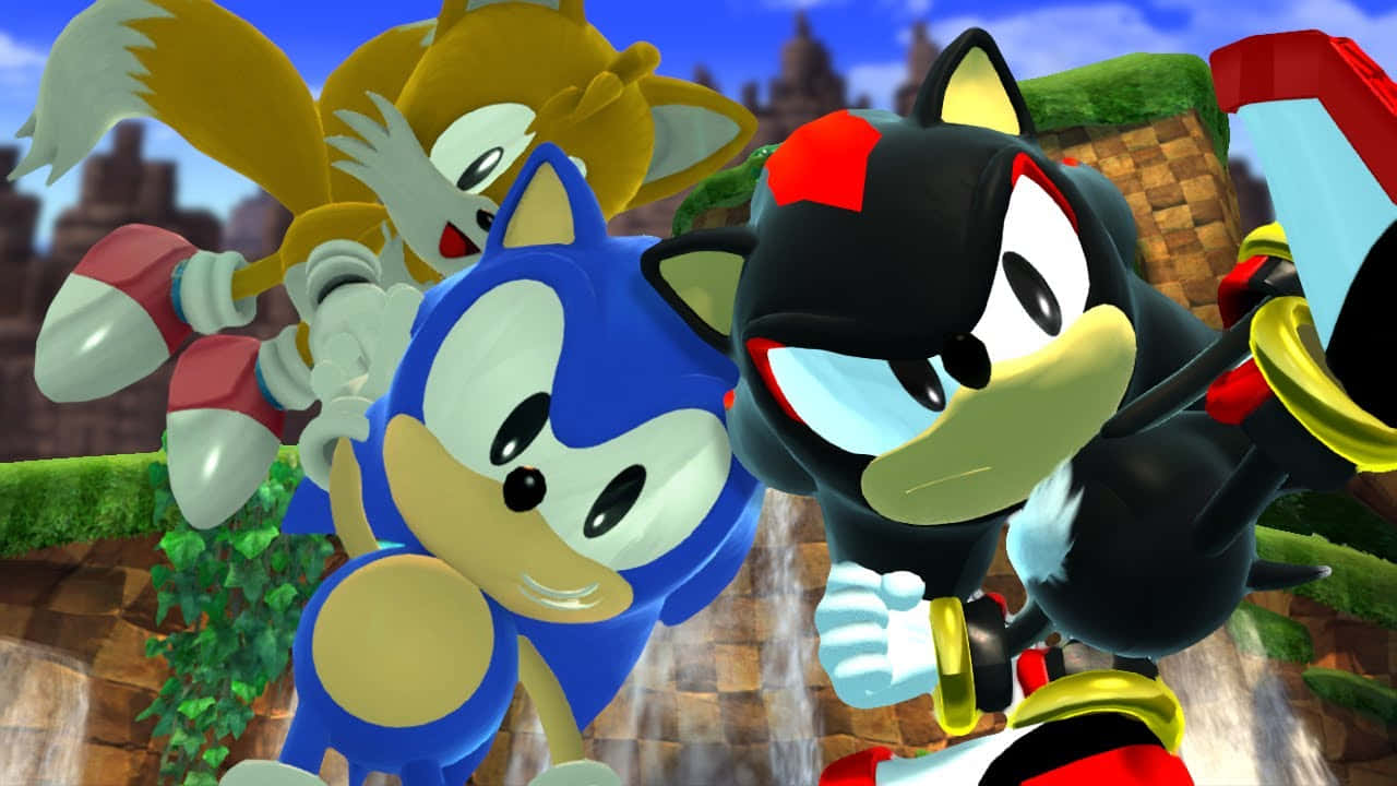 Sonic, Tails Ja Shadow Seikkailu Taustakuva