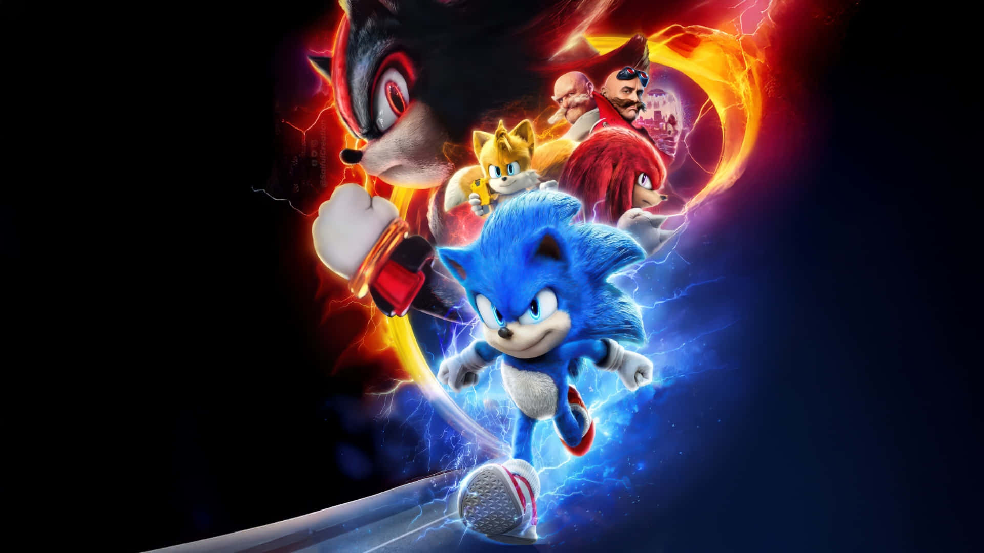 Sonic The Hedgehog 3 Characters Wallpaper