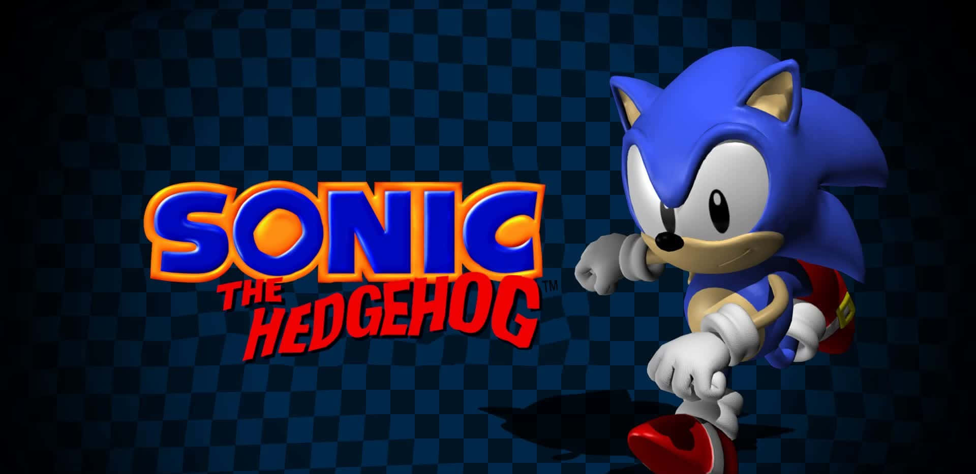 Sega'ssonic The Hedgehog Susar Över En Neonbelyst Stad På En Actionfylld Uppdrag. Wallpaper
